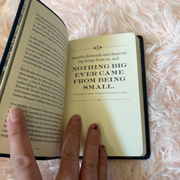 President Bill William J. Clinton Notebook Cider Mill Press Leather Book Journal - Picture 2 of 3